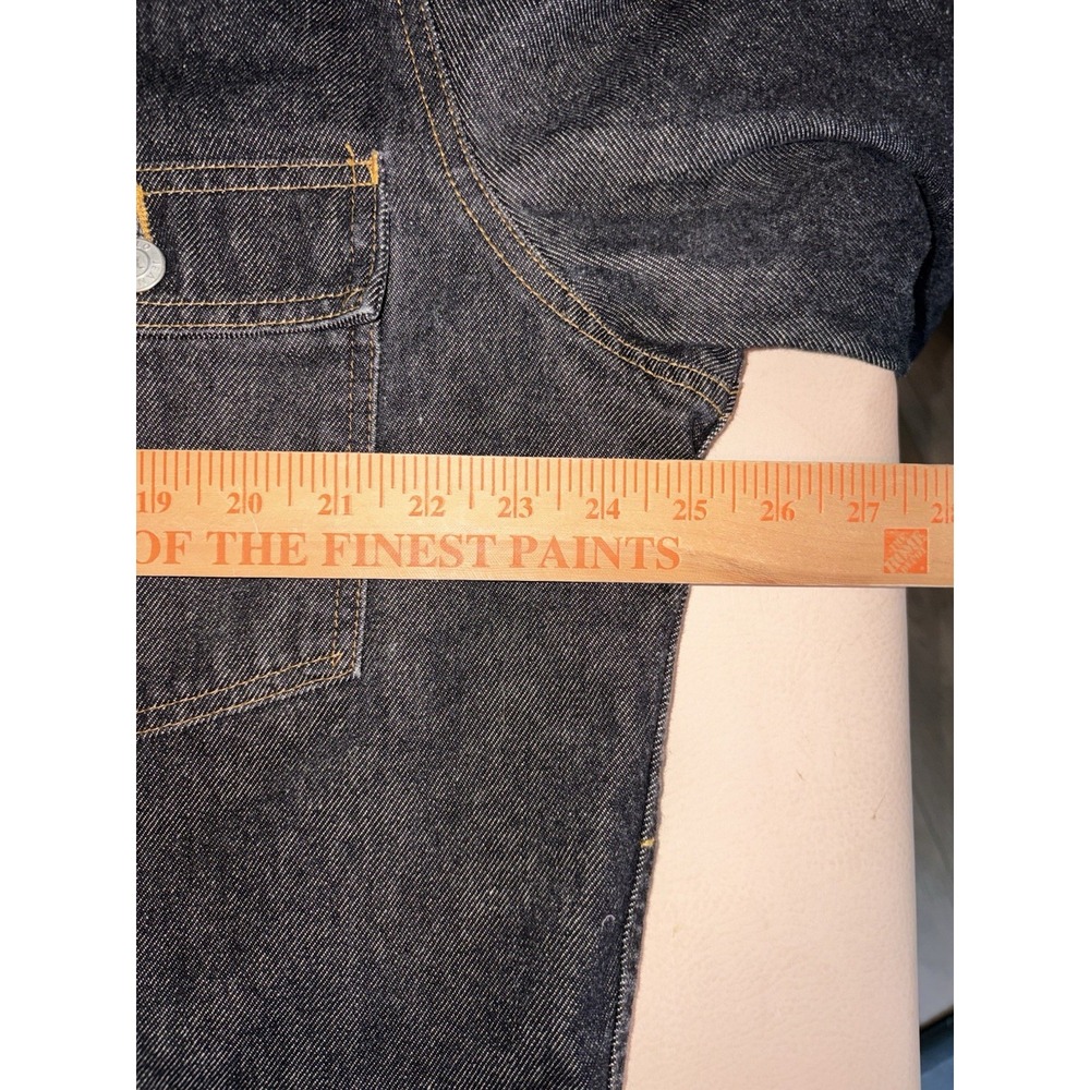 Vintage Ralph Lauren Jeans Co Denim Trucker Jacket Mens XL Black Jean - Picture 4 of 9